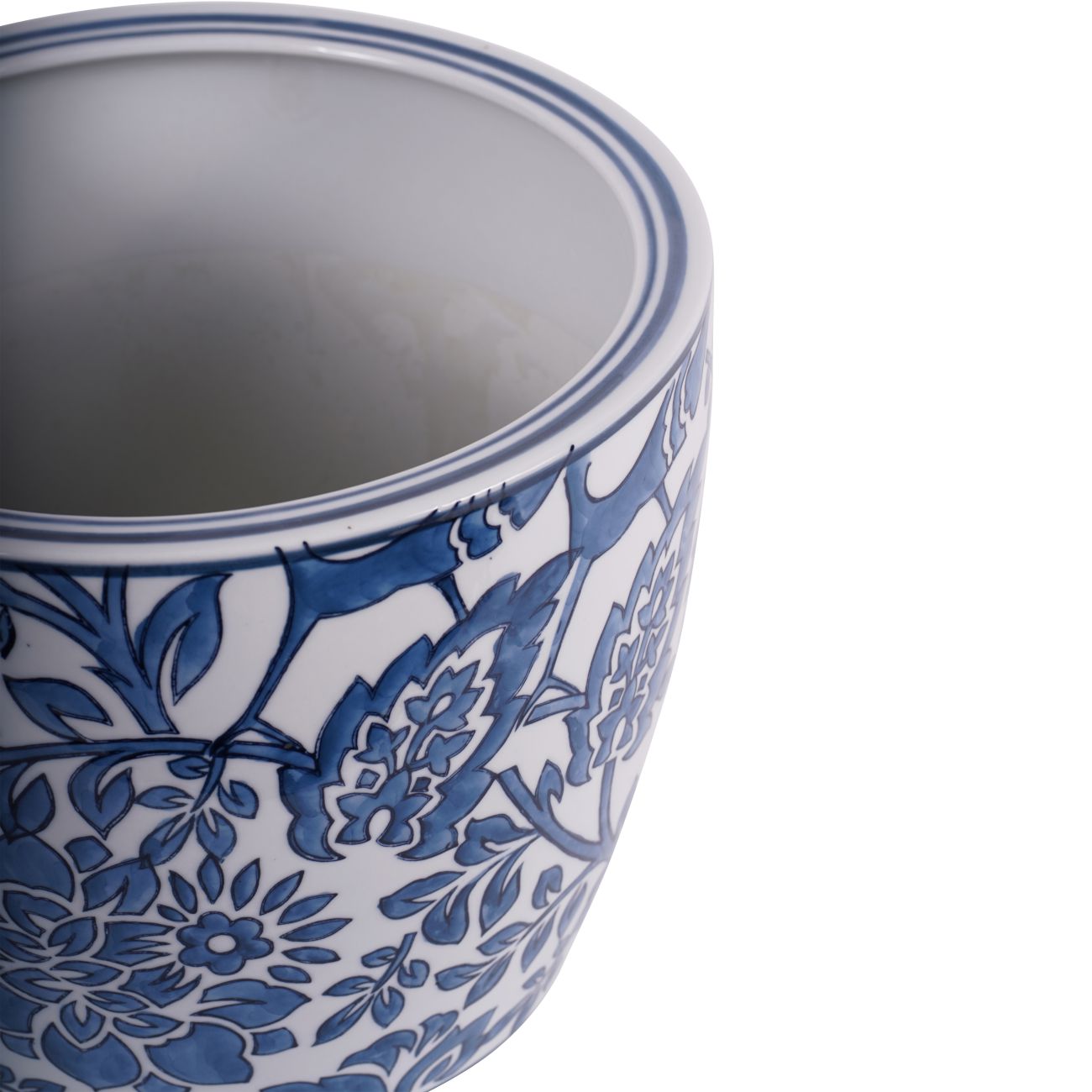 Laura Ashley Blue & White Adain Porcelain Planter Medium